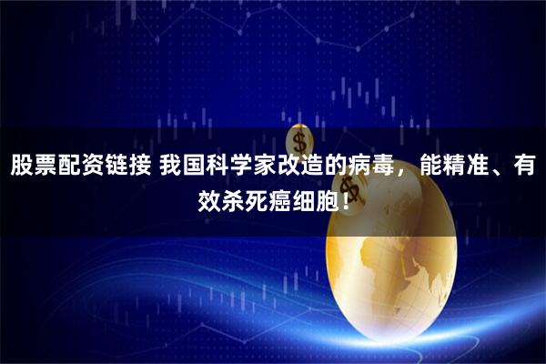 股票配资链接 我国科学家改造的病毒，能精准、有效杀死癌细胞！
